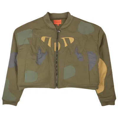 Pre-owned Who Decides War Logo Bomber Jacket 'green' | Men's Size L