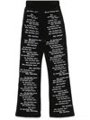 Who Decides War Logo-print Track Pants In Black