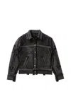 Who Decides War Exposure Denim Jacket In Black