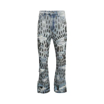 Pre-owned Who Decides War Max Hardware Denim Pant 'sky' | Blue | Men's Size 36