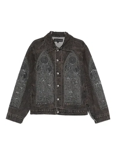 Who Decides War Mechanic Denim Jacket In Brown
