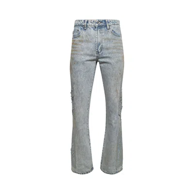 Pre-owned Who Decides War Mechanic Signature Pants 'denim' | Blue | Men's Size 28