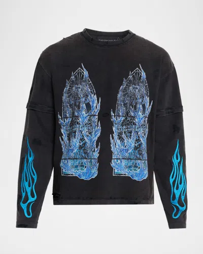 Who Decides War Graphic Long-sleeve T-shirt In Black