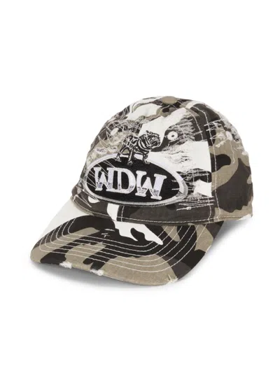 Who Decides War Men's Dale Camo Cotton Baseball Cap In Orange