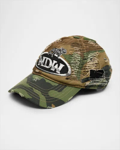 Who Decides War Men's Dale Distressed Cotton Camouflage Baseball Cap In Multi