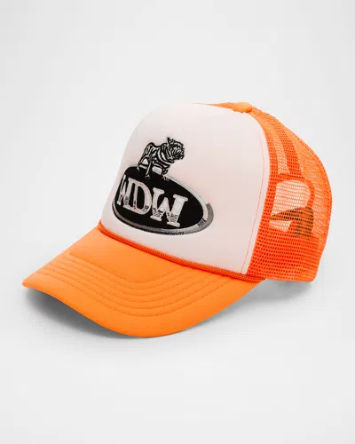 Who Decides War Men's Dale Embroidered Trucker Hat In Orange