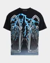 Who Decides War Men's Engine Jersey Graphic T-shirt With Embroidery In Black
