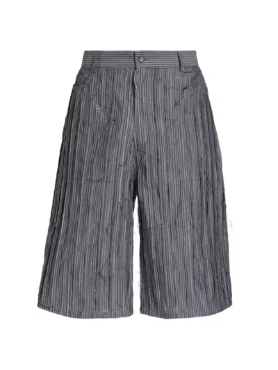 Who Decides War Men's Exposed Seam Mid-length Shorts In Vintage Grey