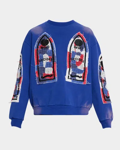 Who Decides War Blue Glory Sweatshirt In Indigo