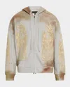 Who Decides War Gray Signature Mechanic Zip Up Hoodie In Vintage Grey