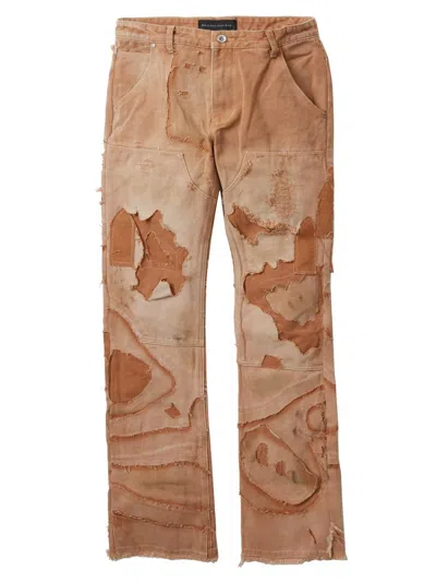 Who Decides War Men's Unearthed Distressed Trousers In Brown