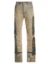 WHO DECIDES WAR MEN'S UNFURLED EMBROIDERED JEANS