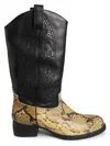 WHO DECIDES WAR MEN'S WESTBOUND LEATHER WESTERN-STYLE BOOTS
