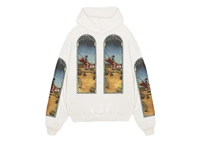 Pre-owned Who Decides War Men's  X Est Gee Stained Glass Hoodie In Cream