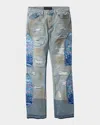 Who Decides War Men's Winter Mechanic Distressed Jeans In Sky