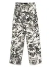 Who Decides War Gray Micro Distressed Cargo Pants In Grey