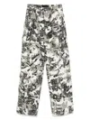 Who Decides War Gray Micro Distressed Cargo Pants In Grey