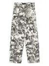 Who Decides War Gray Micro Distressed Cargo Pants In Grey
