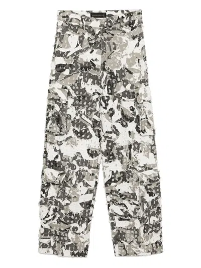 WHO DECIDES WAR MICRO DISTRESSED CARGO TROUSERS