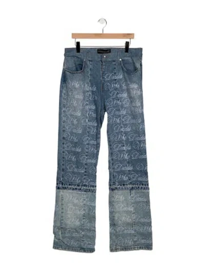 Pre-owned Who Decides War Mid-rise Flared Jeans W/ Tags In Blue