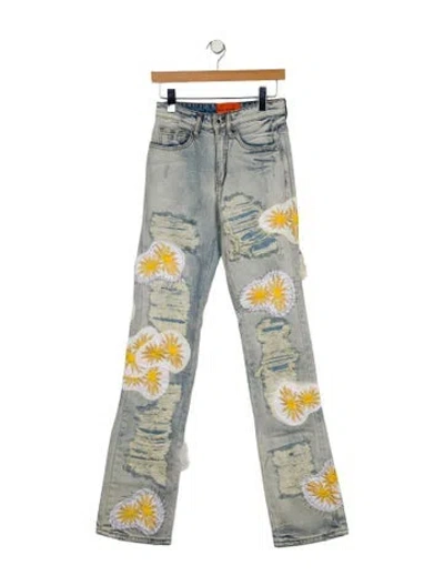 Pre-owned Who Decides War Mid-rise Straight Leg Jeans In Blue