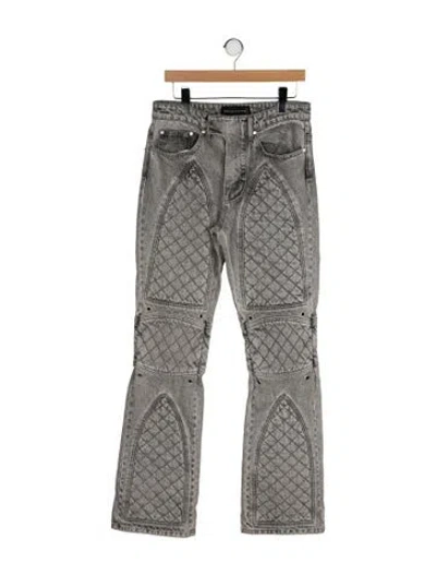 Pre-owned Who Decides War Moto Jeans In Gray