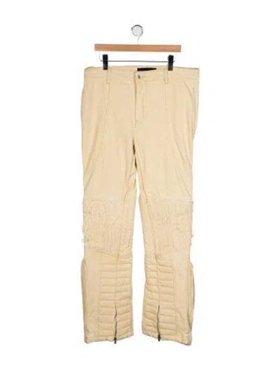 Pre-owned Who Decides War Moto Stain Glass Wide Leg Pants In Neutral