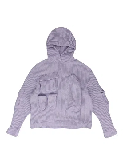 Who Decides War Multi-pocket Hoodie In Purple