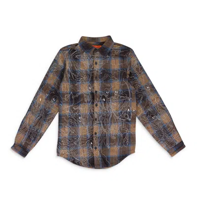Who Decides War Multicolor Four Horsemen Flannel In Brown