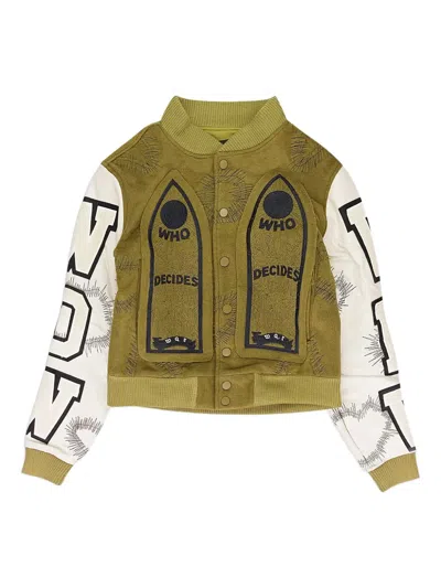 Who Decides War Namesake Bomber Jacket In Gray