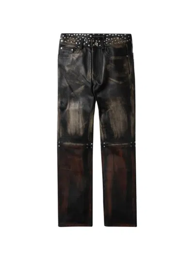 WHO DECIDES WAR WHO DECIDES WAR OMBRE STUDDED PANT - RUST