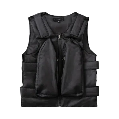 Pre-owned Who Decides War Organza Bullet Point Vest 'coal' | Grey | Men's Size Xl In Gray