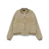 Who Decides War Khaki Wdw Husk Bomber Jacket In Beige