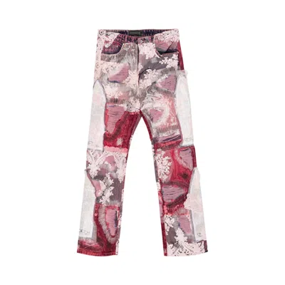 Pre-owned Who Decides War Overdyed Affinity Denim 'ruby' | Red | Men's Size 32