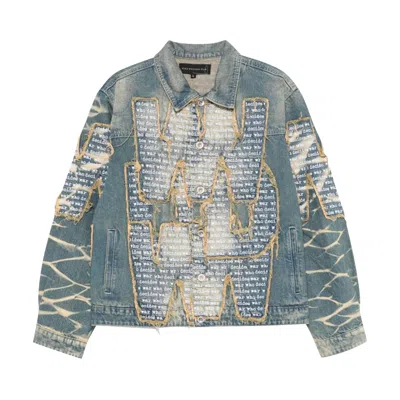 Pre-owned Who Decides War Overlay Jacket 'denim' | Blue | Men's Size S