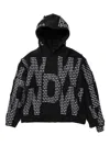 Who Decides War Overlay Text Hoodie In Black