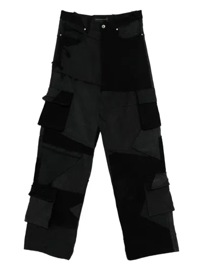 Who Decides War Panelled-design Denim In Black