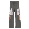 Who Decides War Gray Triple Flame Glass Sweatpants