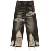 Who Decides War Low-rise Organza-overlay Jeans