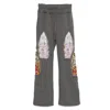 Who Decides War Gray Triple Flame Glass Sweatpants In Grey