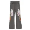 Who Decides War Gray Triple Flame Glass Sweatpants In Multicolor