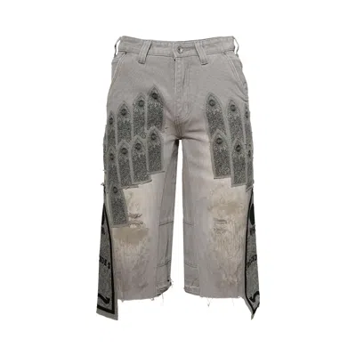 Pre-owned Who Decides War Patch Arched Carpenter Short 'vintage Grey' | Men's Size 30 In Gray