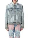 Who Decides War Blue Patched Arch Denim Jacket In Sky