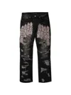 Who Decides War Patched Arch Mocha Jeans - Chestnut