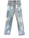 Who Decides War Patched Arch Repaired Blowout Jeans In Denim