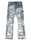 Who Decides War Patchwork Distressed Jeans In Blue