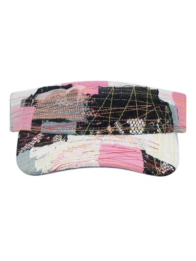 Who Decides War Patchwork Visor Hat In Multi