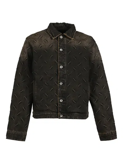 Who Decides War Pattern Button Jacket In Brown