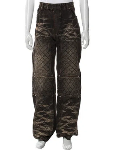 Pre-owned Who Decides War Patterned Pants W/ Tags In Brown