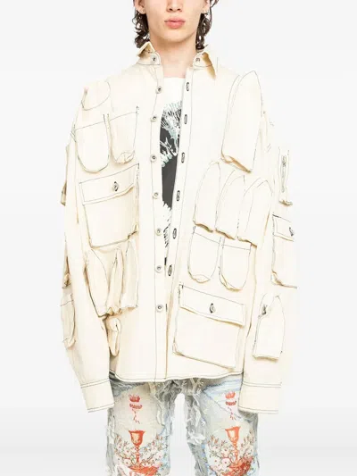 Who Decides War Pocket-detail Jacket In Neutral